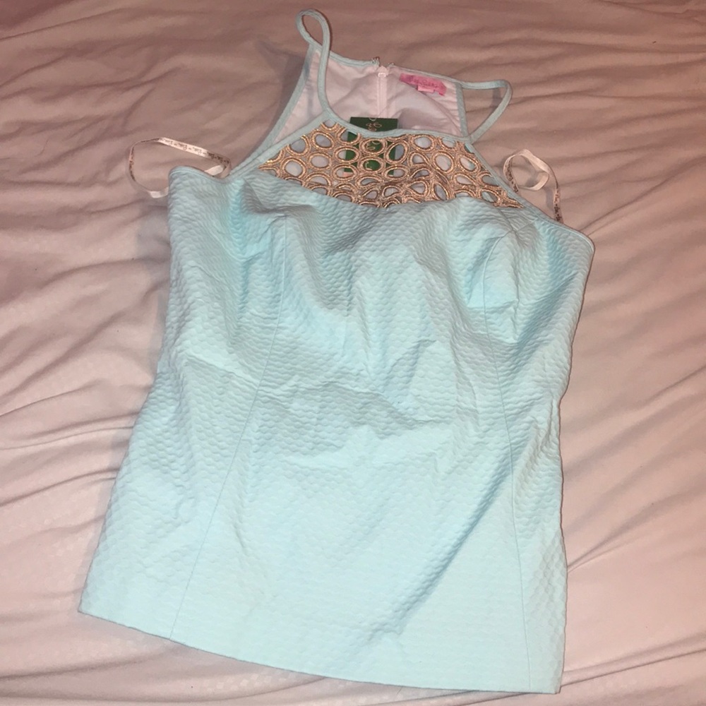 Lilly Pulitzer shirt (pool blue )